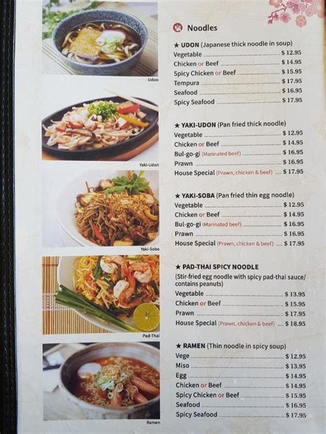 Menu At Mr Sushi Restaurant Prince George