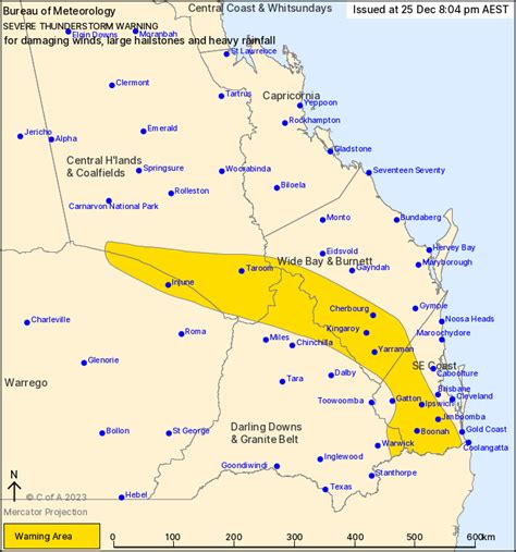 Qld Severe Thunderstorm Warning Large Hail Damaging Winds Heavy Rain