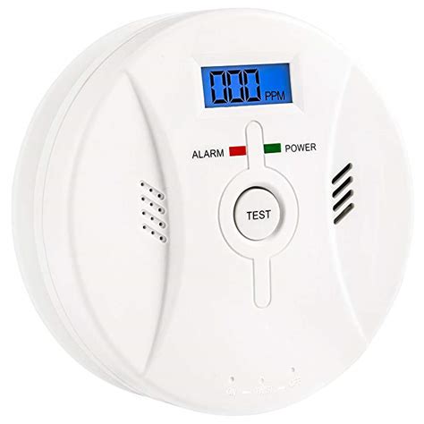 Carbon Monoxide Detector, Battery Operated CO Detector with Digital ...