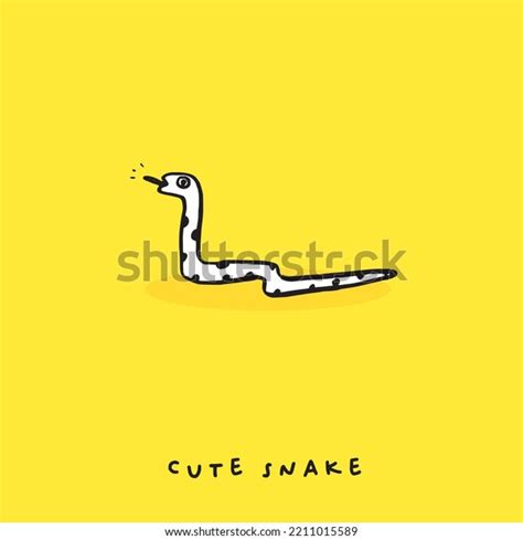 Hand Drawing Doodle Cute Snake Vector Stock Vector (Royalty Free ...