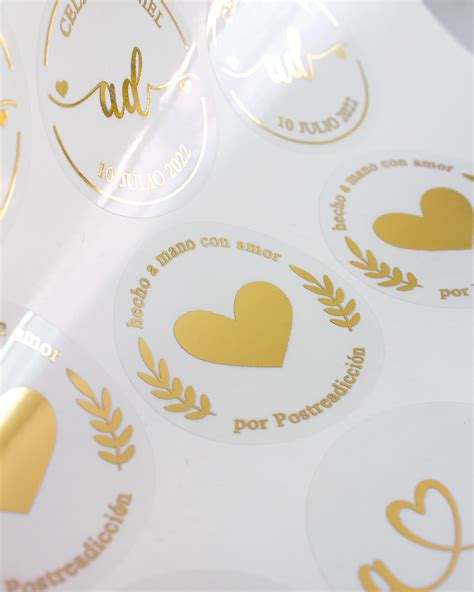 Pegatinas Personalizadas Transparentes Con Foil Modelo 4 Tienda Online