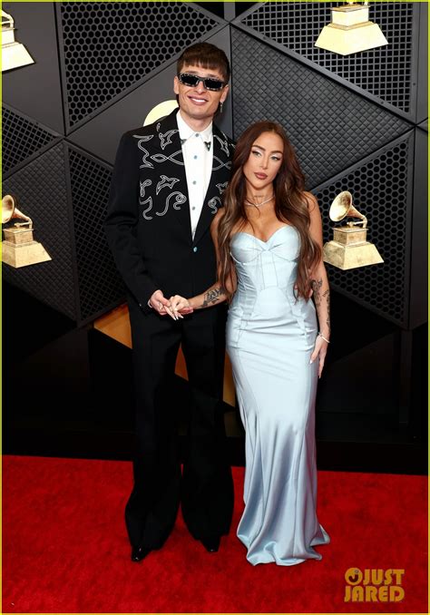 Winner Peso Pluma & Girlfriend Nicki Nicole Hit Grammys 2024 Red Carpet ...