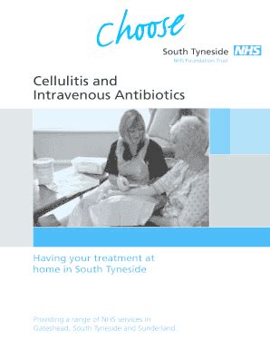 Fillable Online Gasthealth Nhs Cellulitis And Intravenous Antibiotics