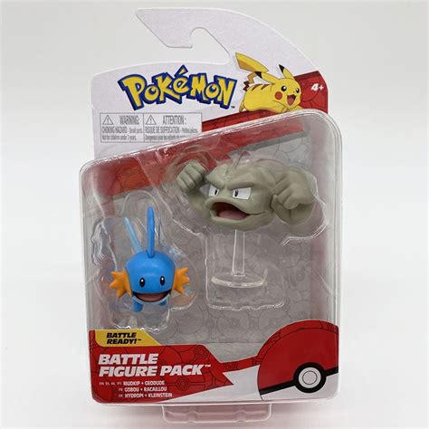 Mudkip and Geodude Battle Figure Pack Pokémon Action Toy