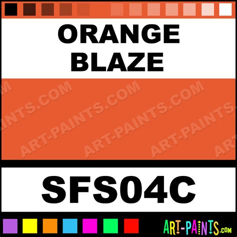 Orange Blaze Fashion Sequins Writer Fabric Textile Paints - SFS04C - Orange Blaze Paint, Orange ...