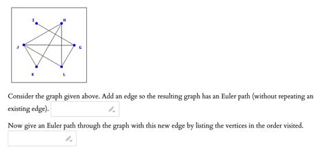 Solved I K H G Consider The Graph Given Above Add An Edge Chegg