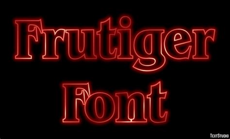 Frutiger Font Text Effect and Logo Design Font