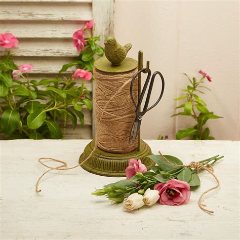 Bird Twine Holder W Scissors And Spool Of Twine