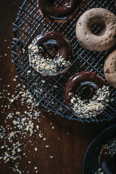 Chocolate Glazed Whole Wheat Banana Bread Donuts - Foolproof Living