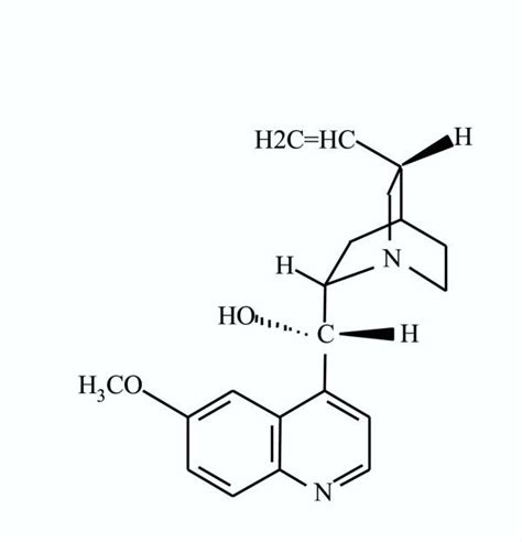 Chemical Structure Of Quinine Download Scientific Diagram