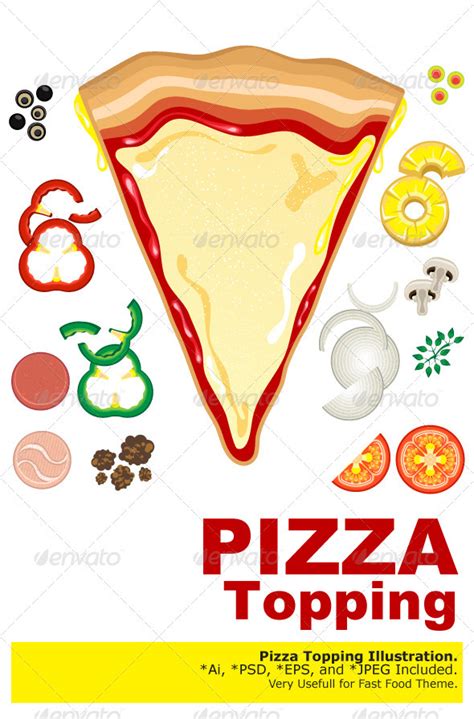 Printable Pizza Topping Templates