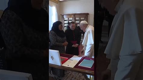 RAIS SAMIA AKITETA NA PAPA FRANCIS VATICAN Shortsvideo Viralvideo