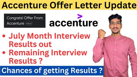 Accenture Offer Letter Accenture Interview Results