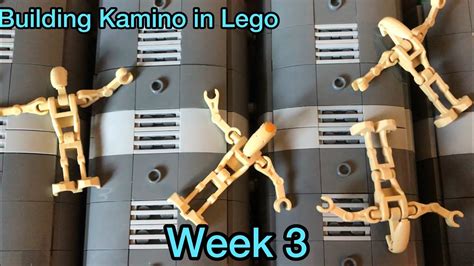 Building Kamino In Lego Week 3 Completed Columns And The Hangar Base