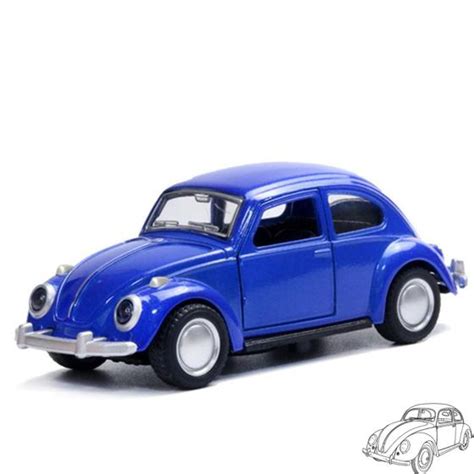 Carrinho De Ferro Fusca Clássico Miniatura Coleção M J VARIEDADES