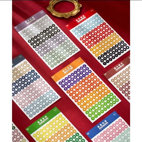 Jual Sticker Alphabets And Numbers Stiker Angka Huruf Sticker Bujo