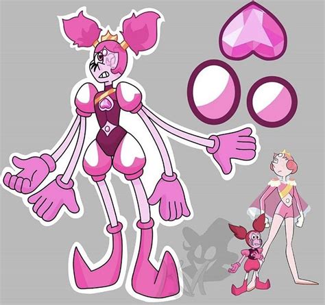 Mega Pearl And Spinel Mega Tugtupite Steven Universe Gem Pink