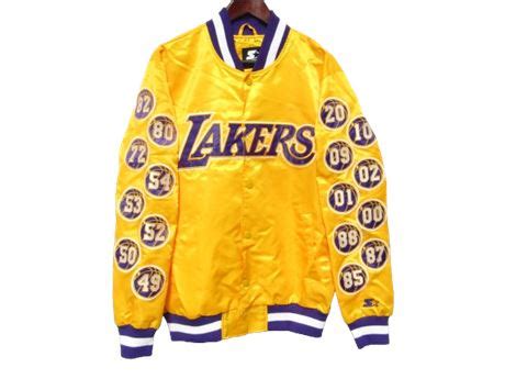 ShopTheSalvationArmy LA Lakers Champs 17 Patches Starter Jacket Size