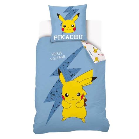 Housse De Couette Pok Mon Pikachu Personne Coton J K Markets