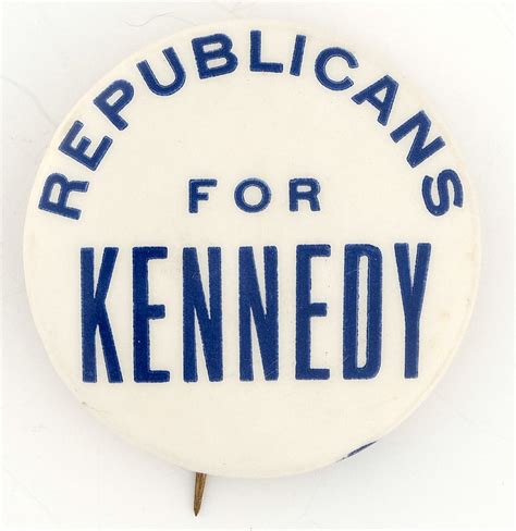 Hake's - REPUBLICANS FOR KENNEDY SLOGAN BUTTON.