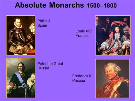 Absolute Monarchs 1500 1800