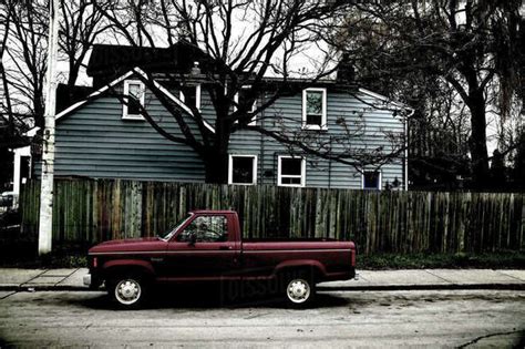 Truck In Front Of House Toronto Ontario Stock Photo Dissolve