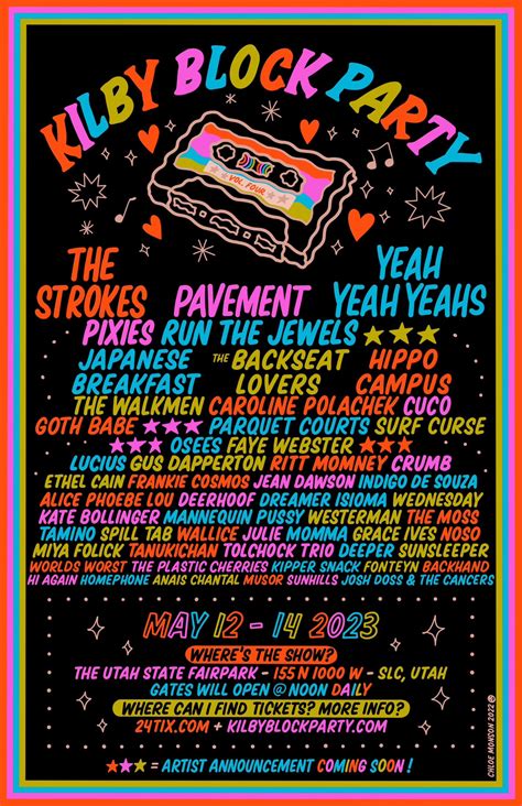 Kilby Block Party Announces 2023 Lineup With The Strokes Pavement