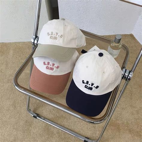 Rainbowco Grvr Club Korean Baseball Cap Unisex Fashion Cap For Men