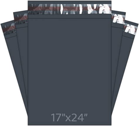 Globe Packaging 25 X Strong Large Grey Mailing Bags 17x24 Inches With