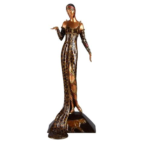 Julietta” Limited Edition Bronze Sculpture By Erté Circa 1987