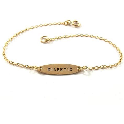 Diabetic bracelet Diabetic jewelry 14k Gold-Filled bracelet