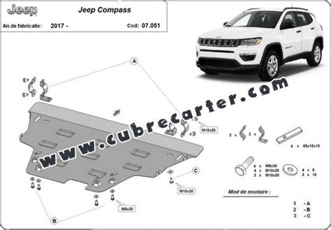 Cubre Carter Metalico Jeep Compass