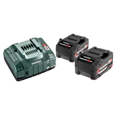 Metabo 685051380 18v Basic Set Inc 2x 52ah Li Power Batteries And Asc