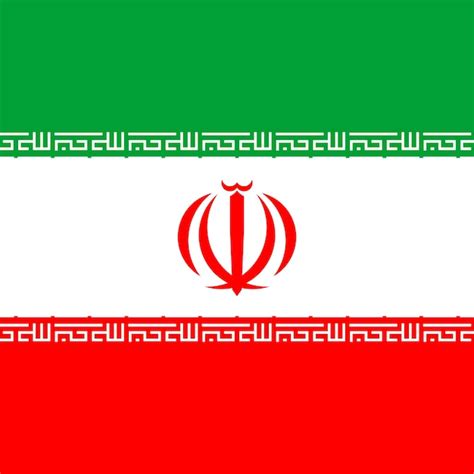 Premium Vector Iran Flag Official Colors Vector Illustration