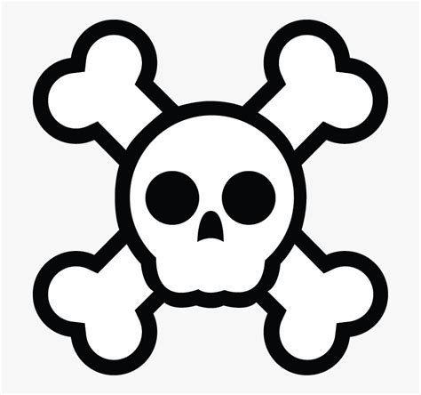 Cute Skull And Crossbones , Png Download - Cute Skull And Crossbones ...