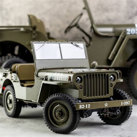 ROCHOBBY 1 12 1941 Willys MB Scaler Remote Control Army Crawler Vehicle