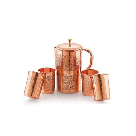 Copper Embossed Jug Set Size 1600ml At Rs 999set In Mathura Id 24908926462