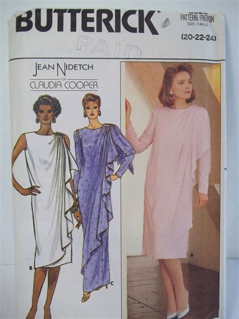 Mother Of The Bride Dress Butterick 3328 Sewing Pattern Etsy In 2021