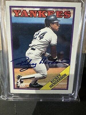 Rickey Henderson 1988 60 Autograph HOF EBay