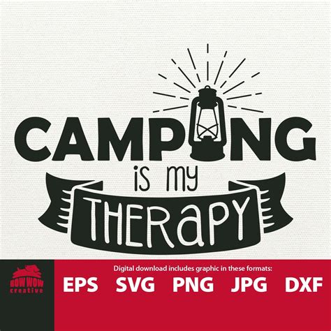 Camping Is My Therapy Svg File