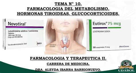 Farmacología del Metabolismo Hormonas Tiroideas Glucocorticoides