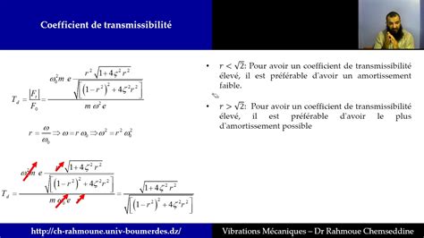 Cours De Vibrations Chapitre 5 Excitation Du Type Balourd 16