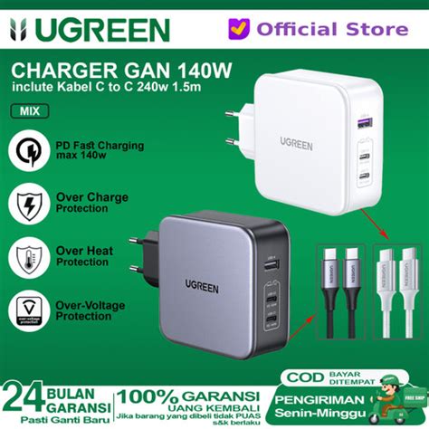 Promo Ugreen Charger Gan W Pd Type C To Type C Fast Charging