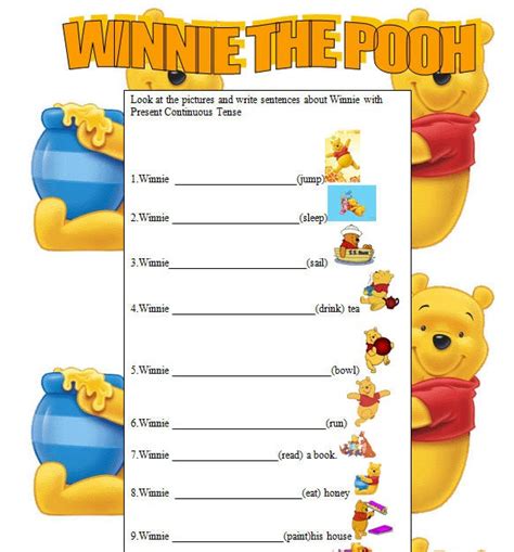 Winnie The Pooh Worksheets