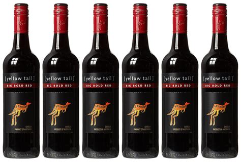 Yellow Tail Big Bold Red Wine 75 Cl Case Of 6 Amazon Co Uk Grocery