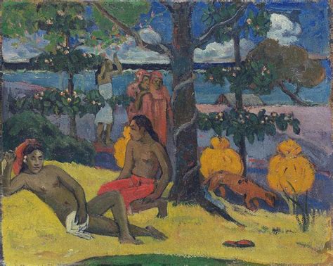 Tahitian Scene Paul Gauguin Paul Gauguin Gauguin Impressionist