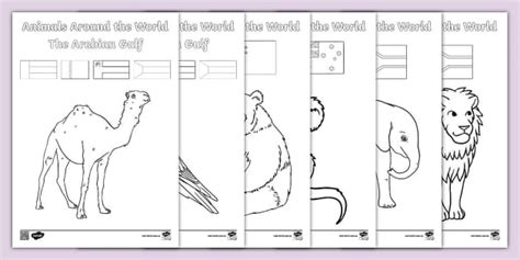 Animal Unit - Animals Around the World Coloring Sheet