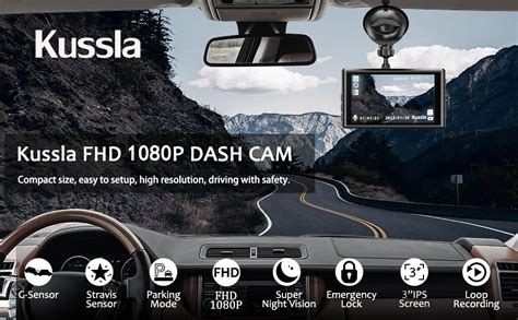 Amazon Dash Cam Front Dash Cam With 32GB SD Card Kussla 1080P