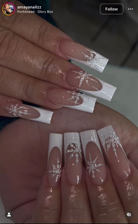 Winter Nails Acrylic And Christmas Nail Designs