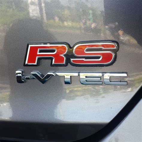 MERAH Red RS Logo Emblem Road Sailing Emblem HONDA Racing RS Shopee